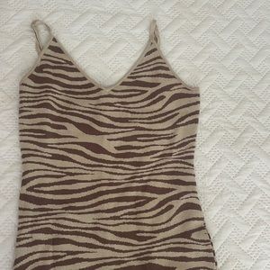 Tiger print mini dress